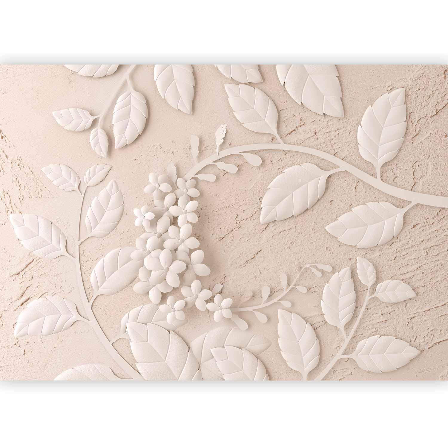 Papier peint - Paper Flowers (Beige)