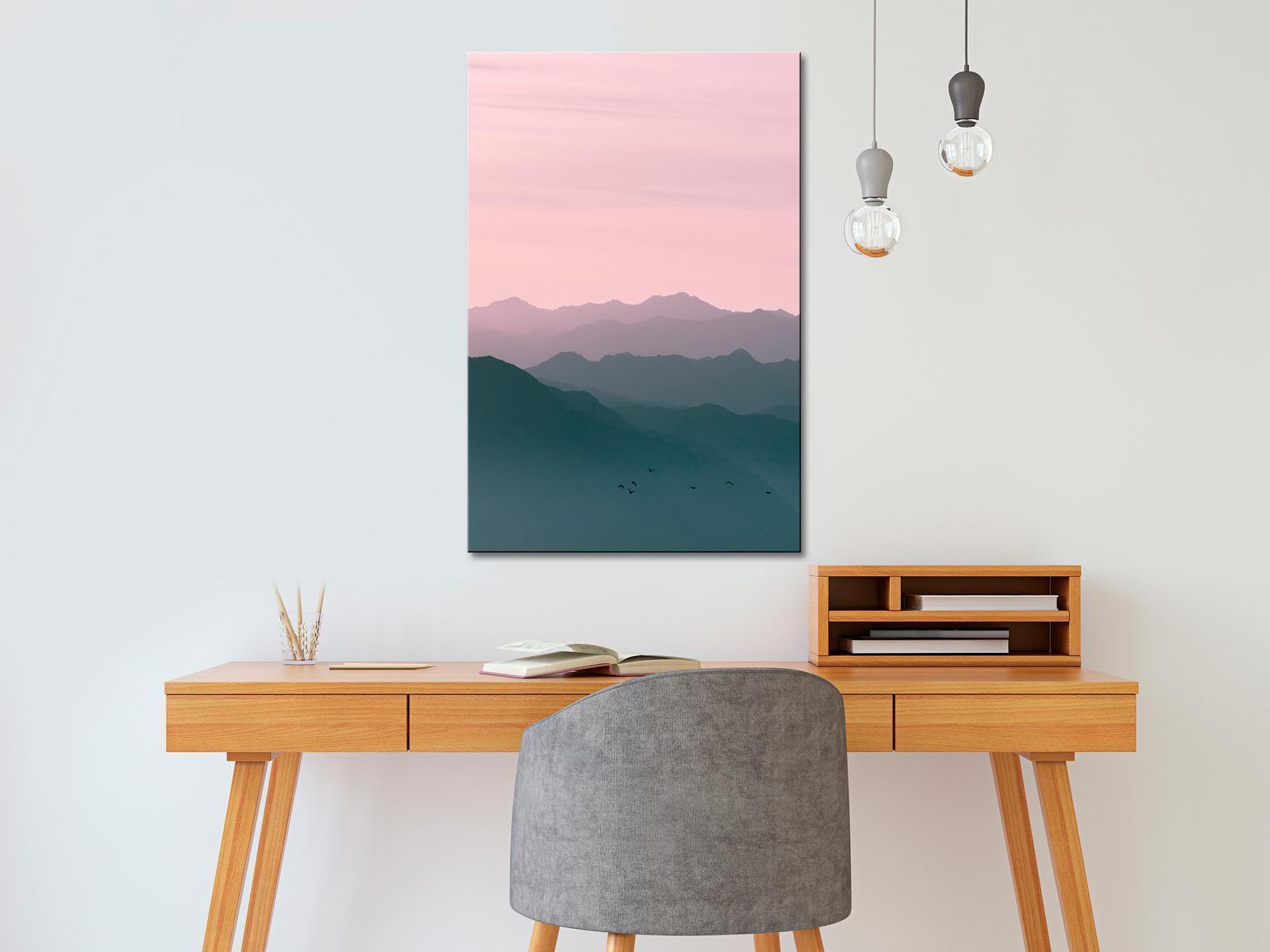 Tableau - Mountain At Sunrise (1 Part) Vertical