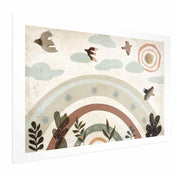 Poster - Rainbow and Birds