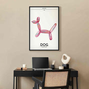 Tableau - Holo-Dog - Colorful Dog in Retro Style