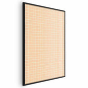 Poster - Lines and Noise - a wavy grid in shades of orange