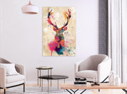 Tableau - Watercolor Deer (1 Part) Vertical