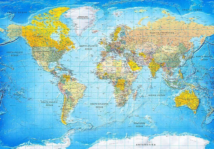Papier peint - World Classic Map