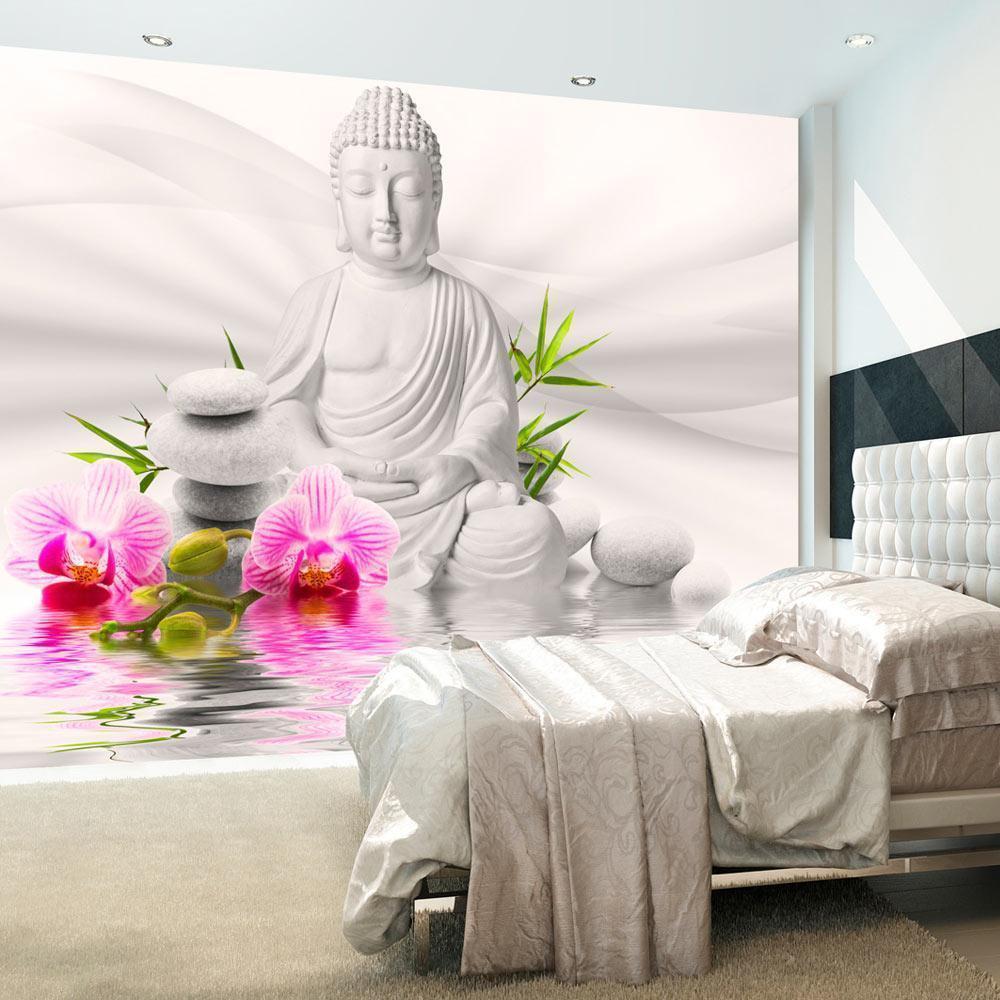 Papier peint - Buddha and Orchids