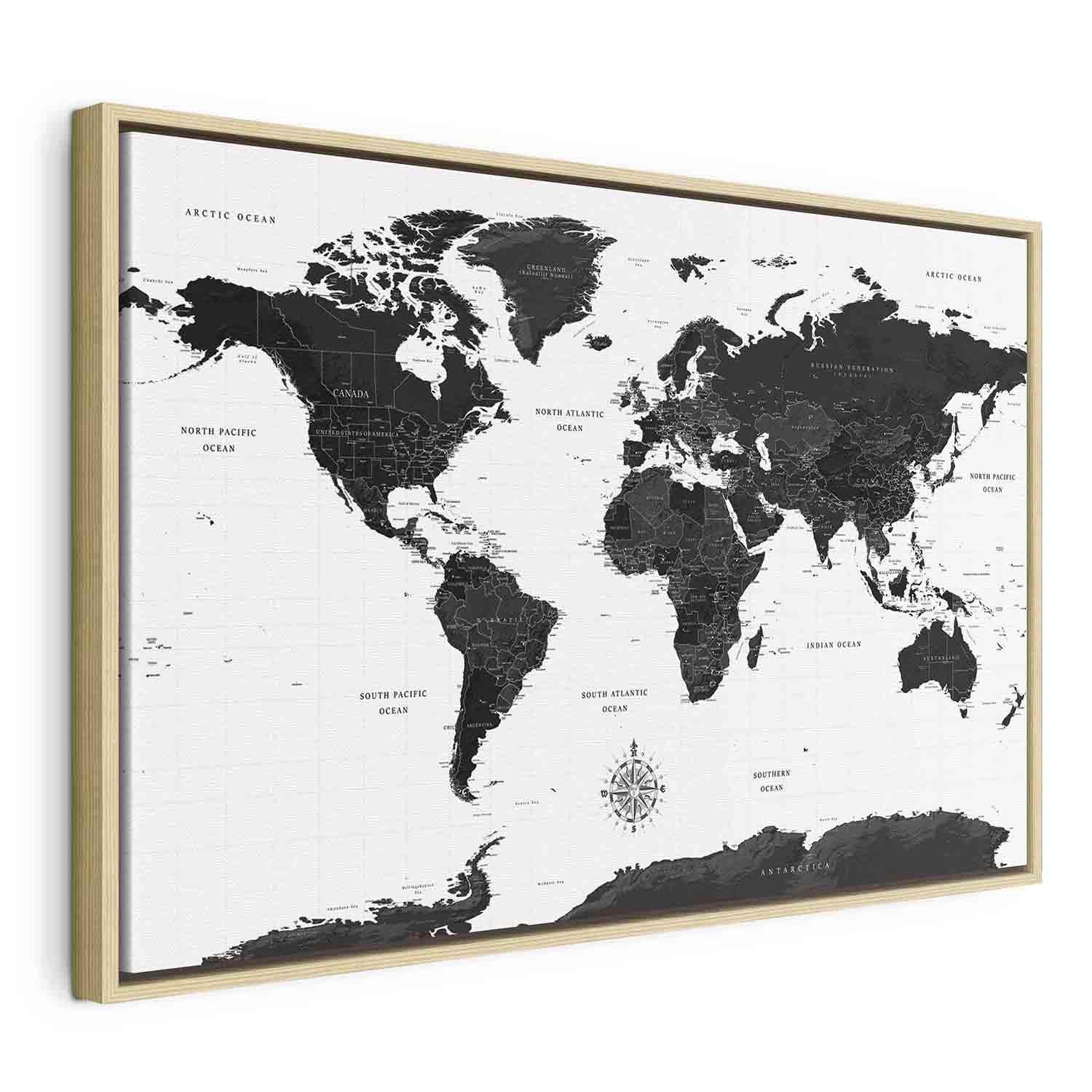 Tableau - Black and White Map (1 Part) Wide