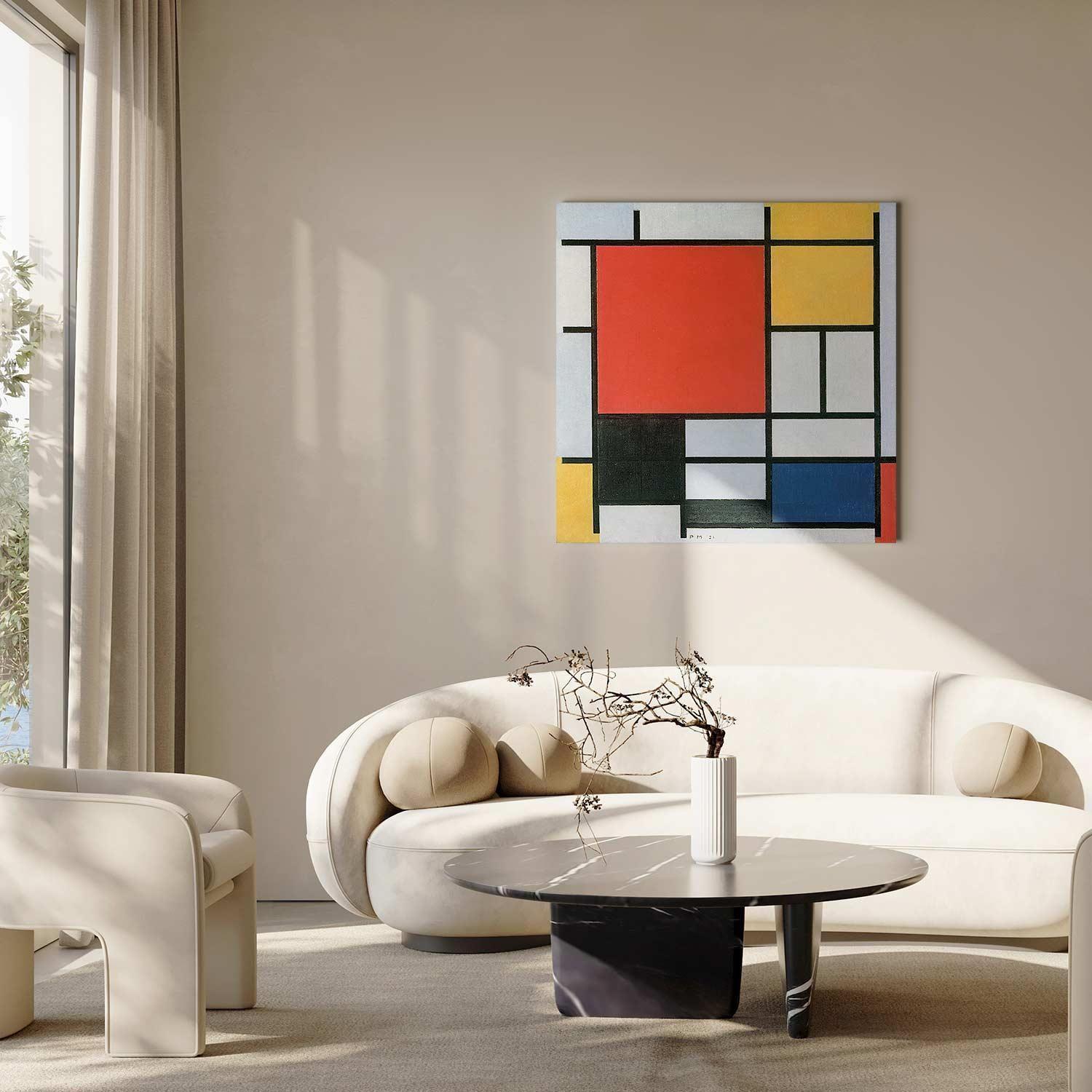 Tableau - Composition with red, yellow blue and black (Piet Mondrian)