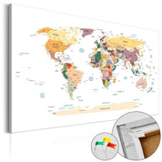 Tableau en liège - World Map