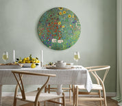 Tableau rond - Country Garden With Sunflowers, Gustav Klimt - Multi-Colored Flowers