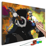 Peinture par numéros - Monkey In Headphones (Multi Colour)