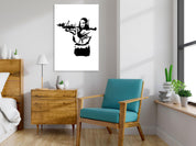 Tableau - Banksy Mona Lisa with Rocket Launcher (1 Part) Vertical