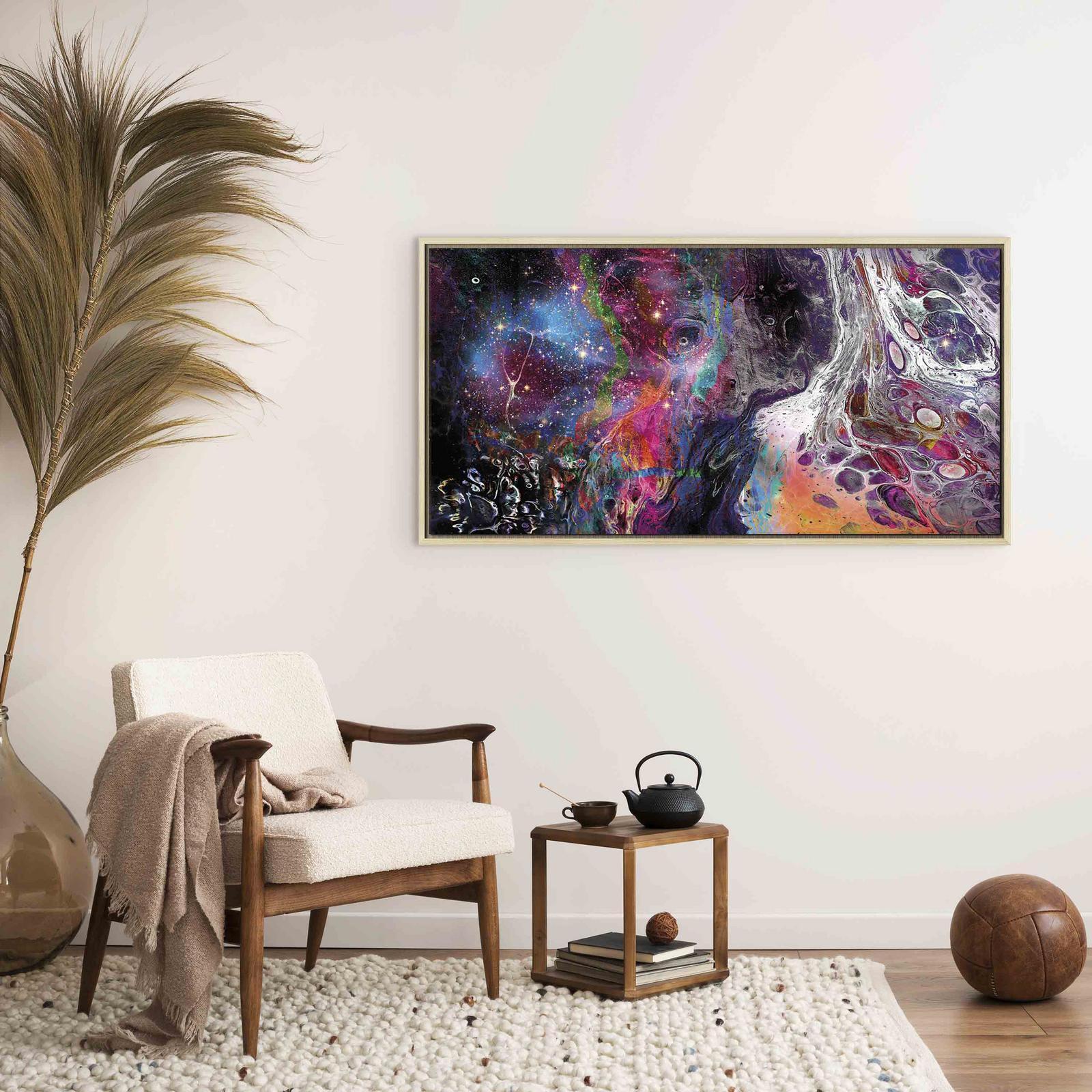 Tableau - Colourful Galaxy (1 Part) Wide