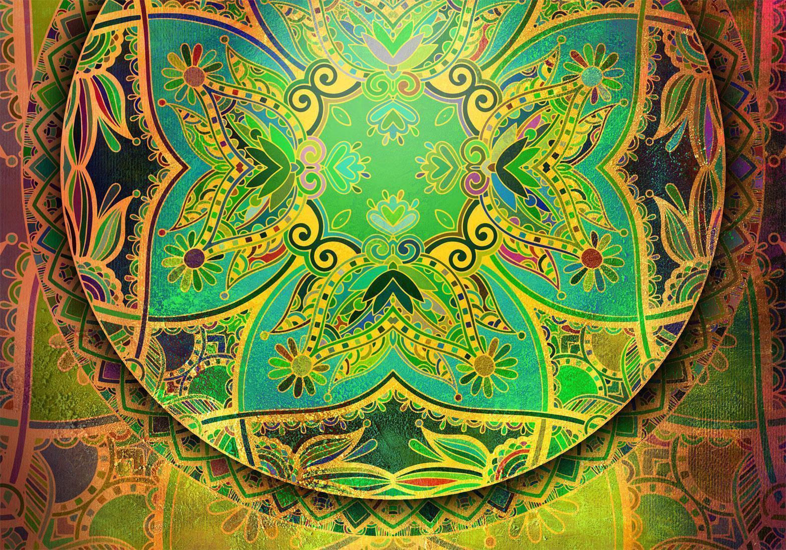 Papier peint - Mandala: Emerald Fantasy