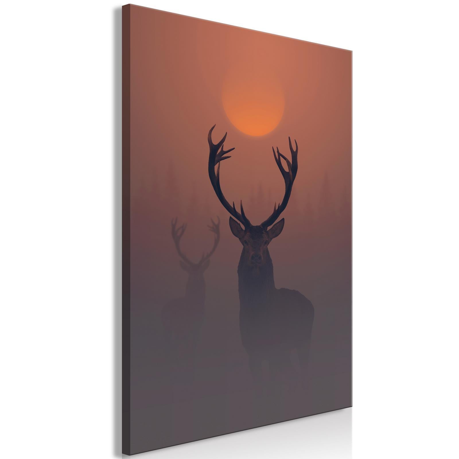 Tableau - Deers in the Fog (1 Part) Vertical