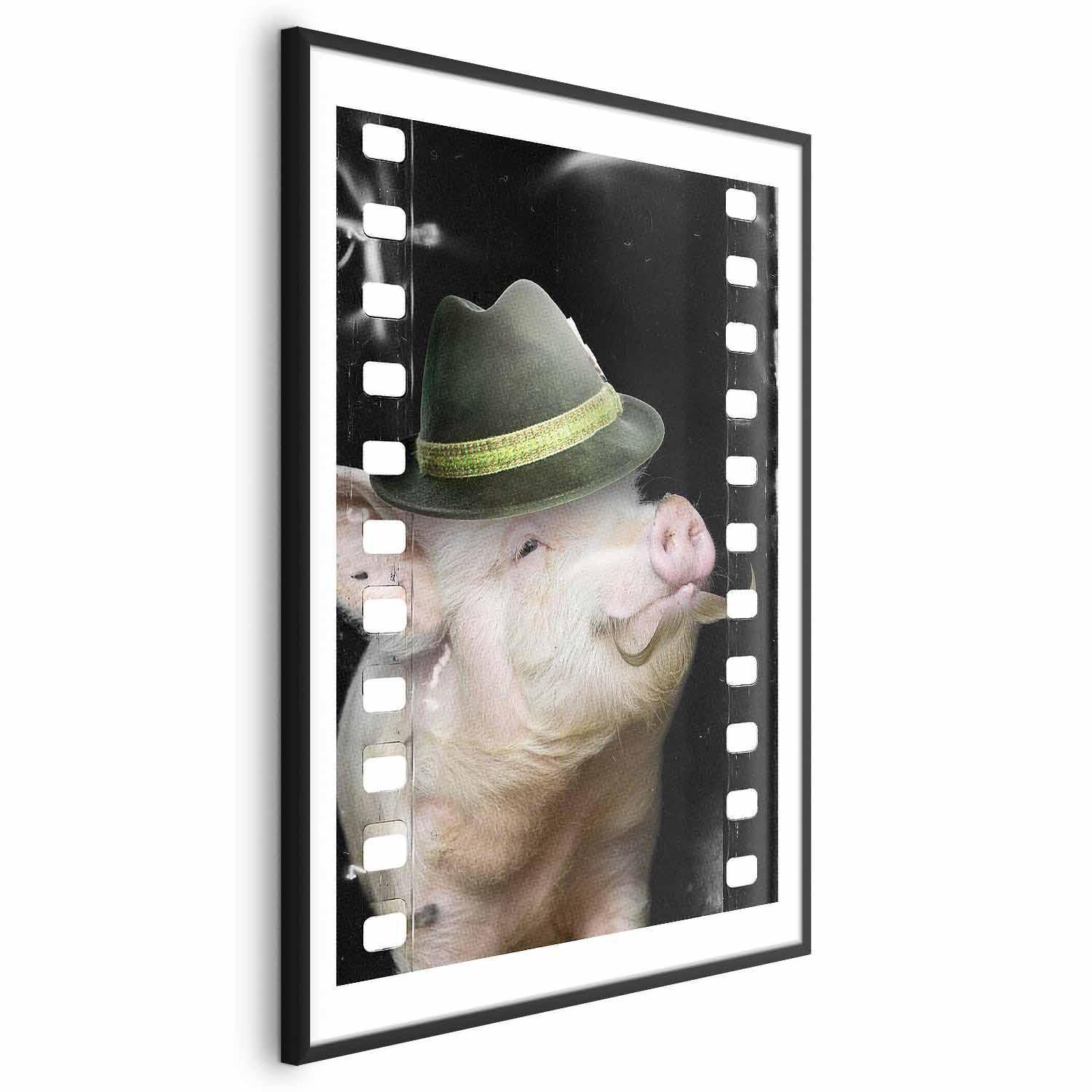 Poster - Pig with a Mustache