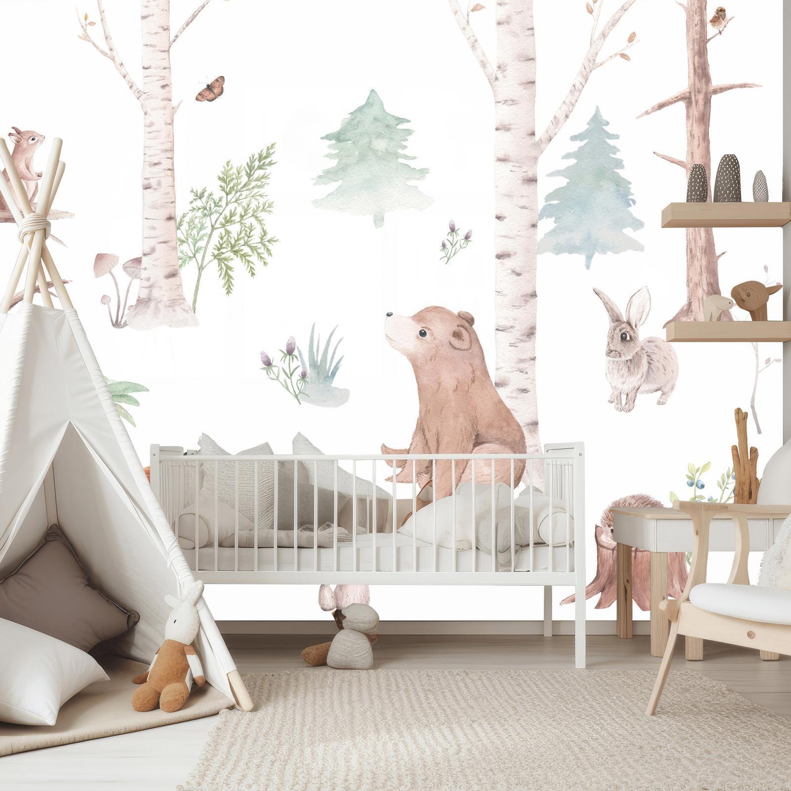 Papier peint - Subtle Illustration With Forest Animals