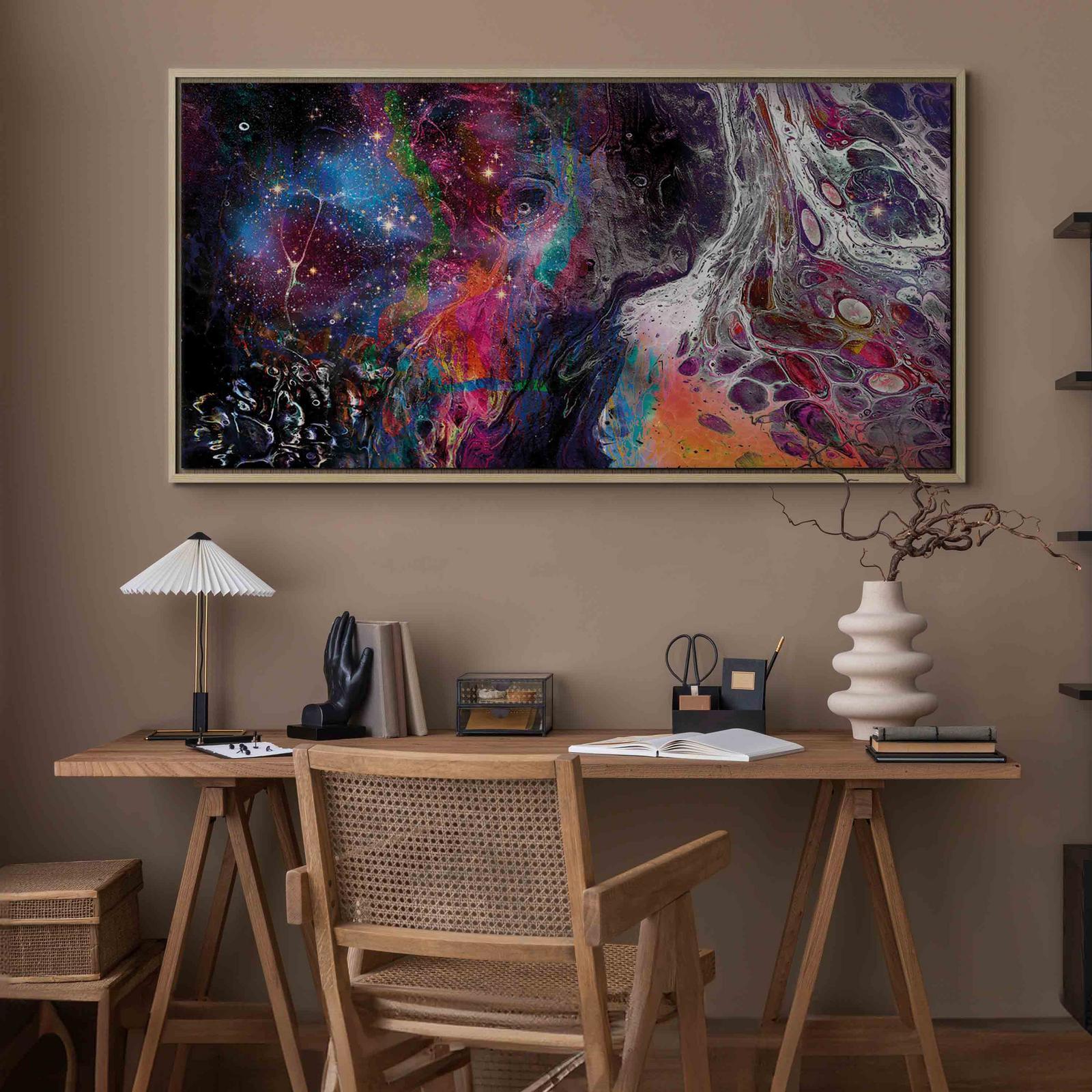 Tableau - Colourful Galaxy (1 Part) Wide