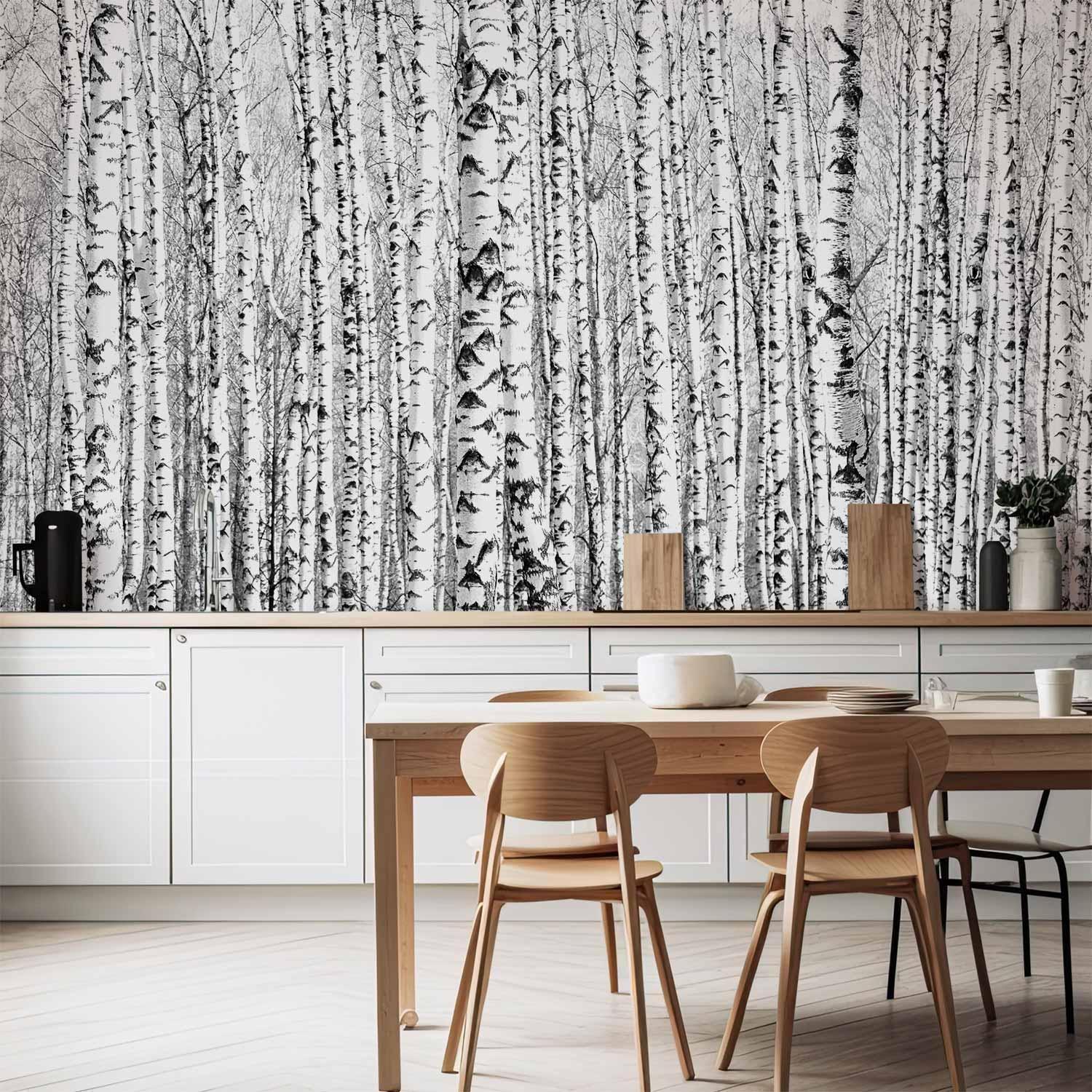 Papier peint - Birch forest