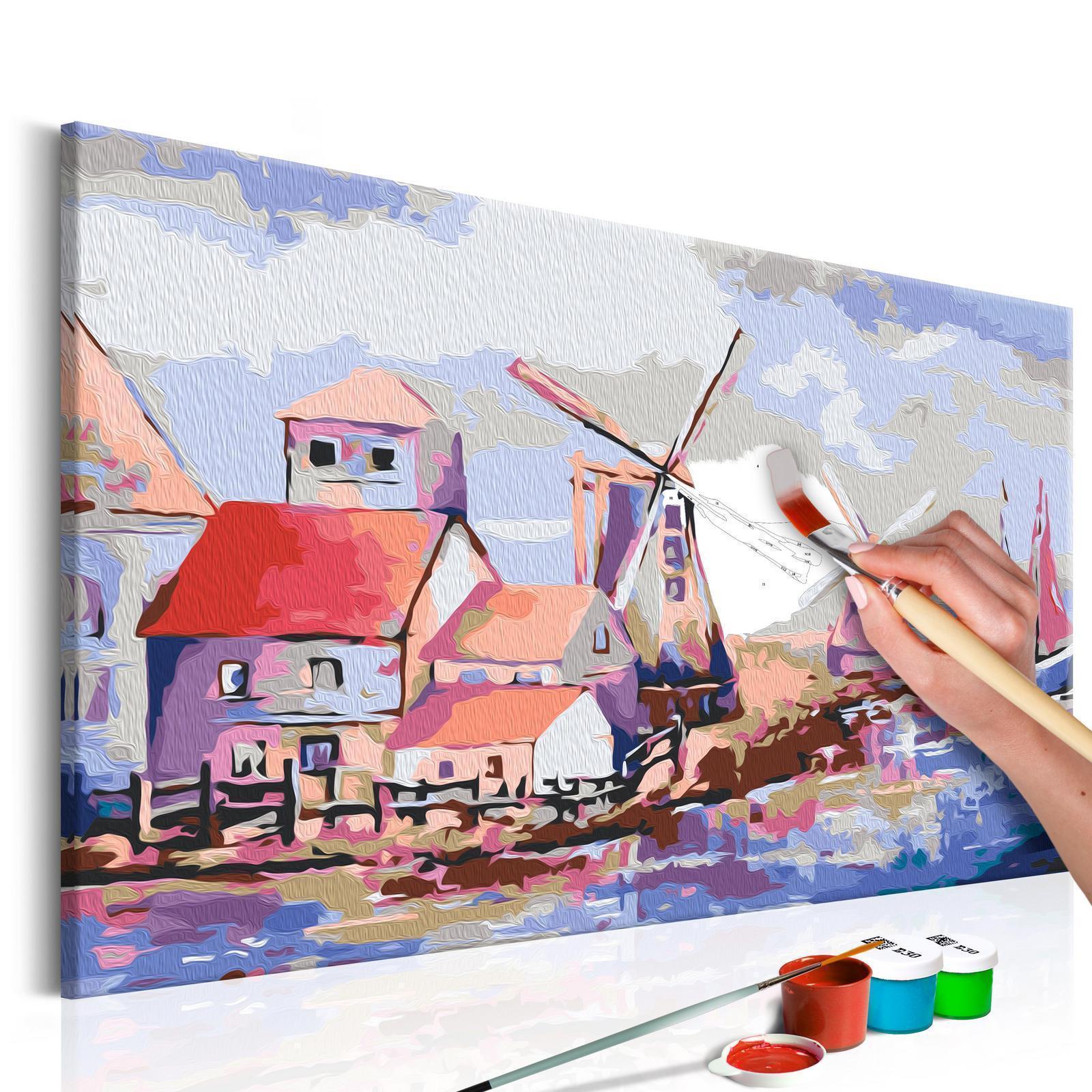 Peinture par numéros - Windmills (Landscape)