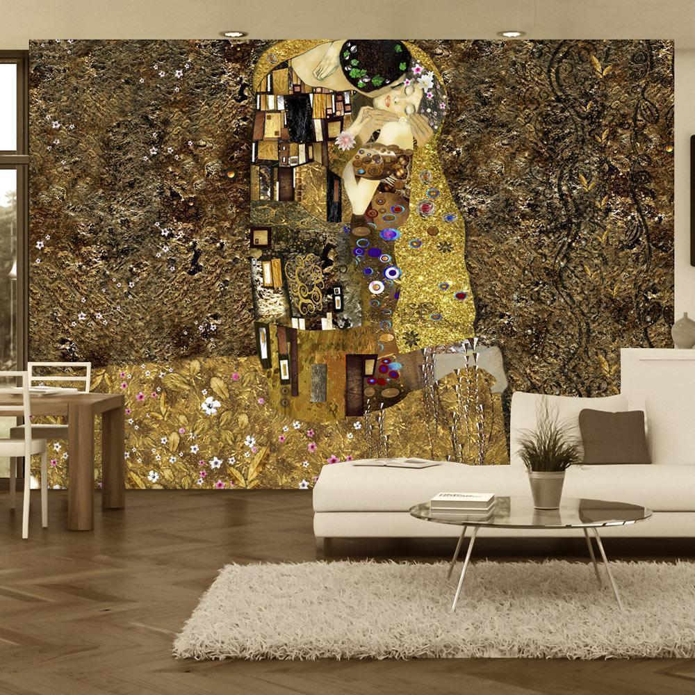 Papier peint - Klimt inspiration: Golden Kiss