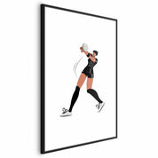 Poster - Illustration - Female Volleyball Team Player