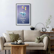 Poster - Flying Elephant