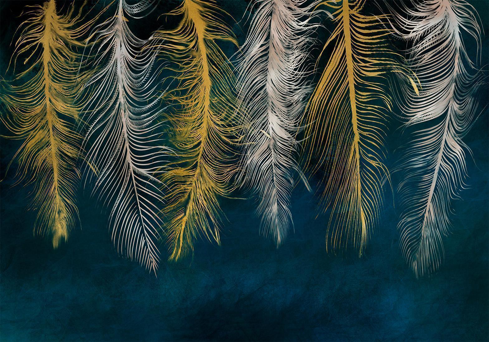 Papier peint - Gilded Feathers