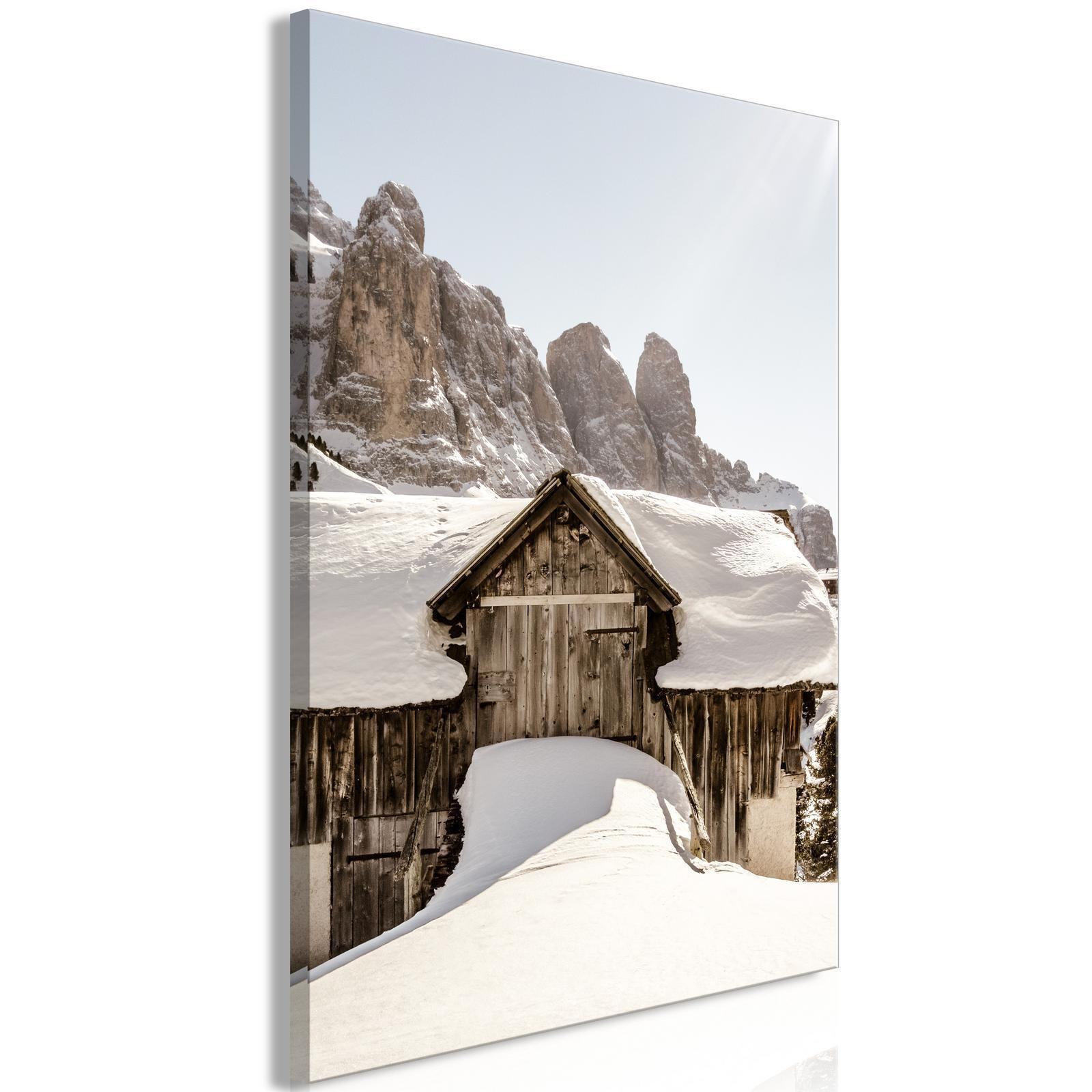 Tableau - Winter in the Dolomites (1 Part) Vertical