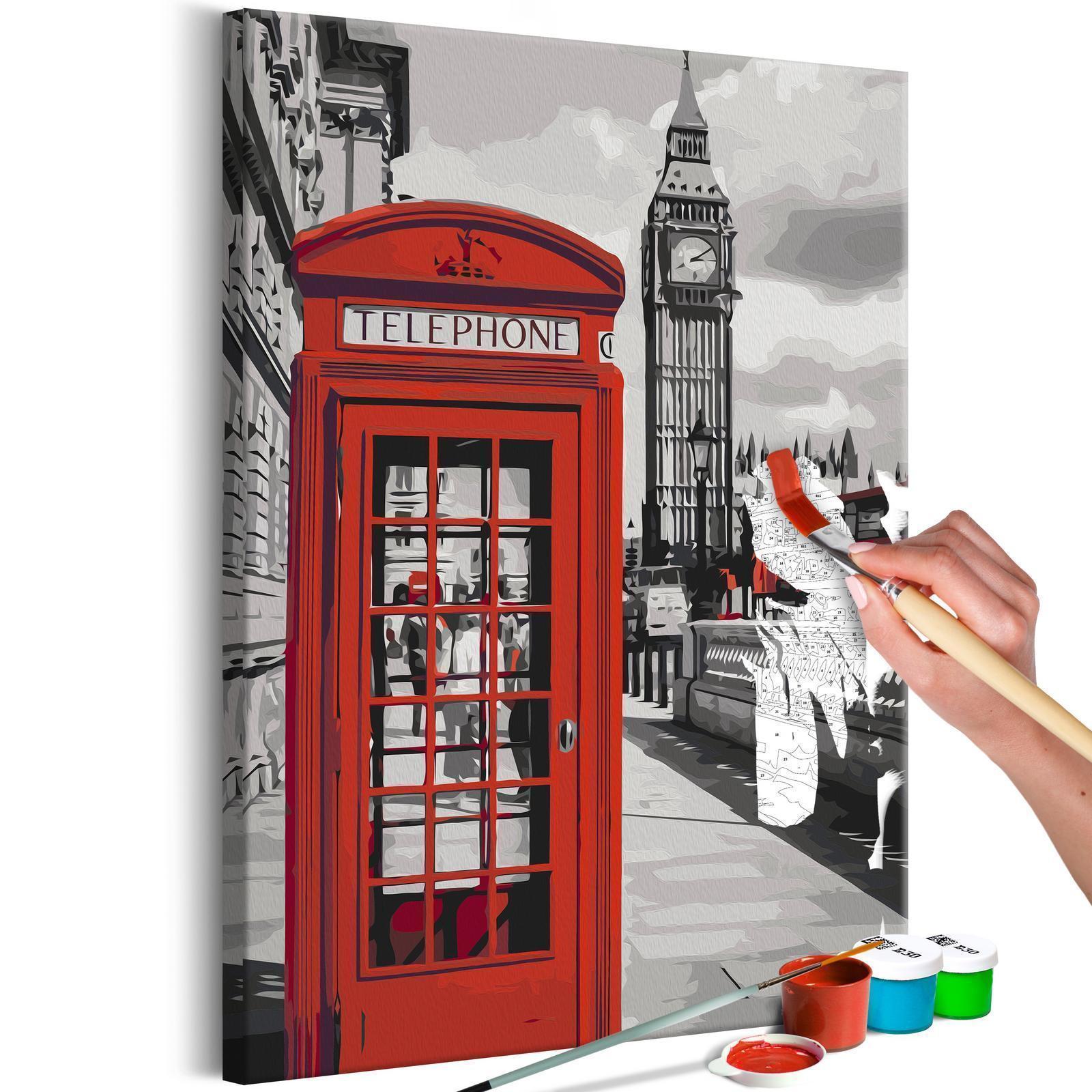 Peinture par numéros - Telephone Booth