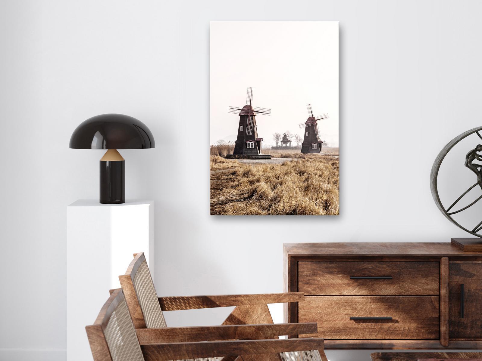 Tableau - Wooden Windmill (1 Part) Vertical