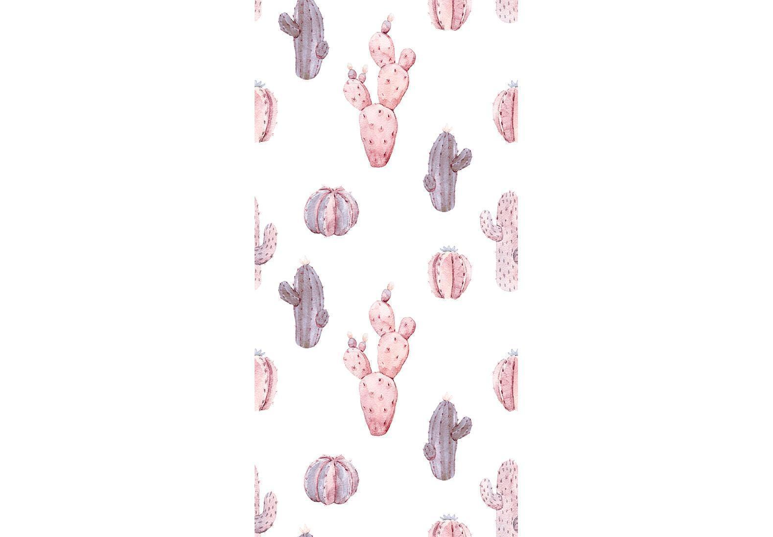 Tapisserie murale - Pink Cacti