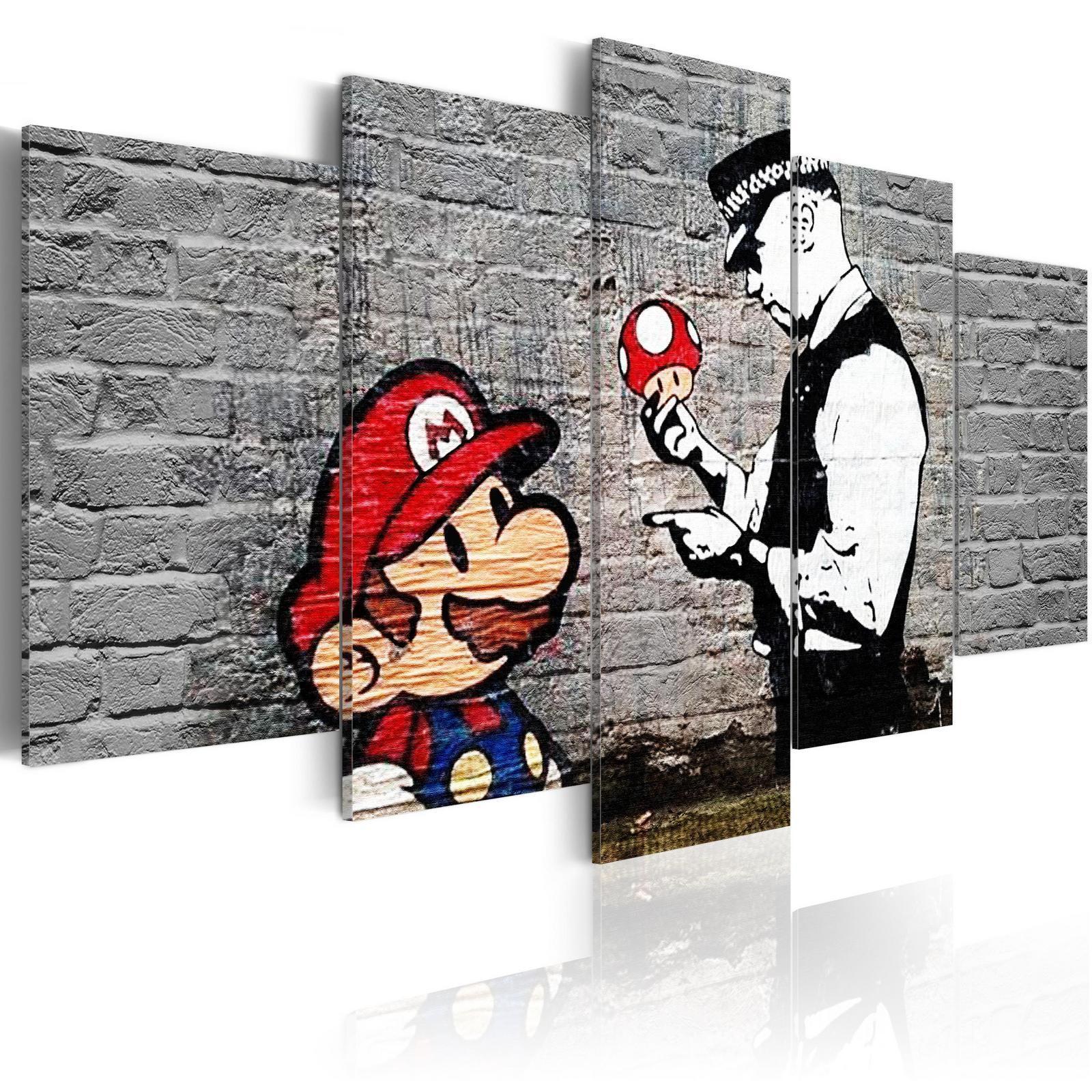 Tableau - Super Mario Mushroom Cop (Banksy)