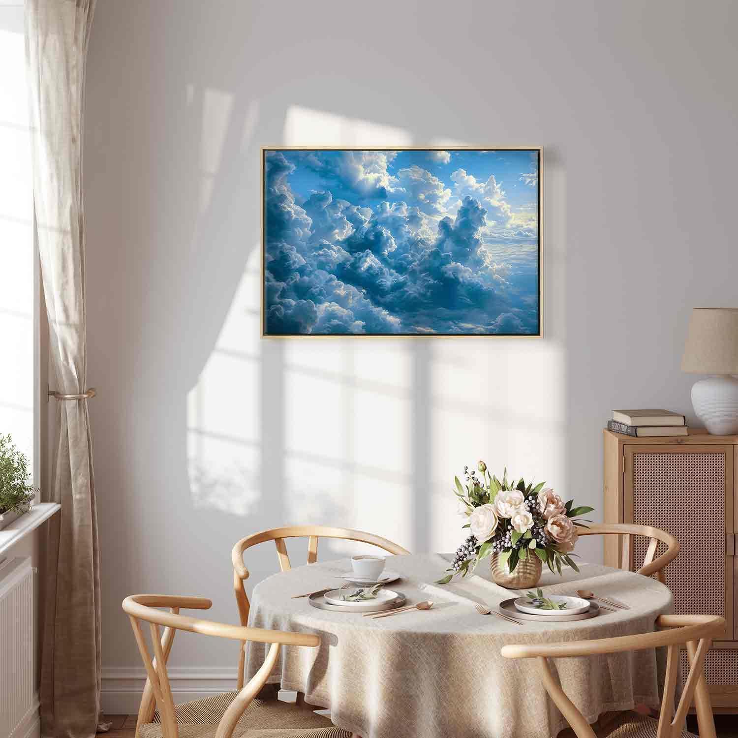 Tableau - Ocean in the Air: Waving Clouds Reflecting Morning Light