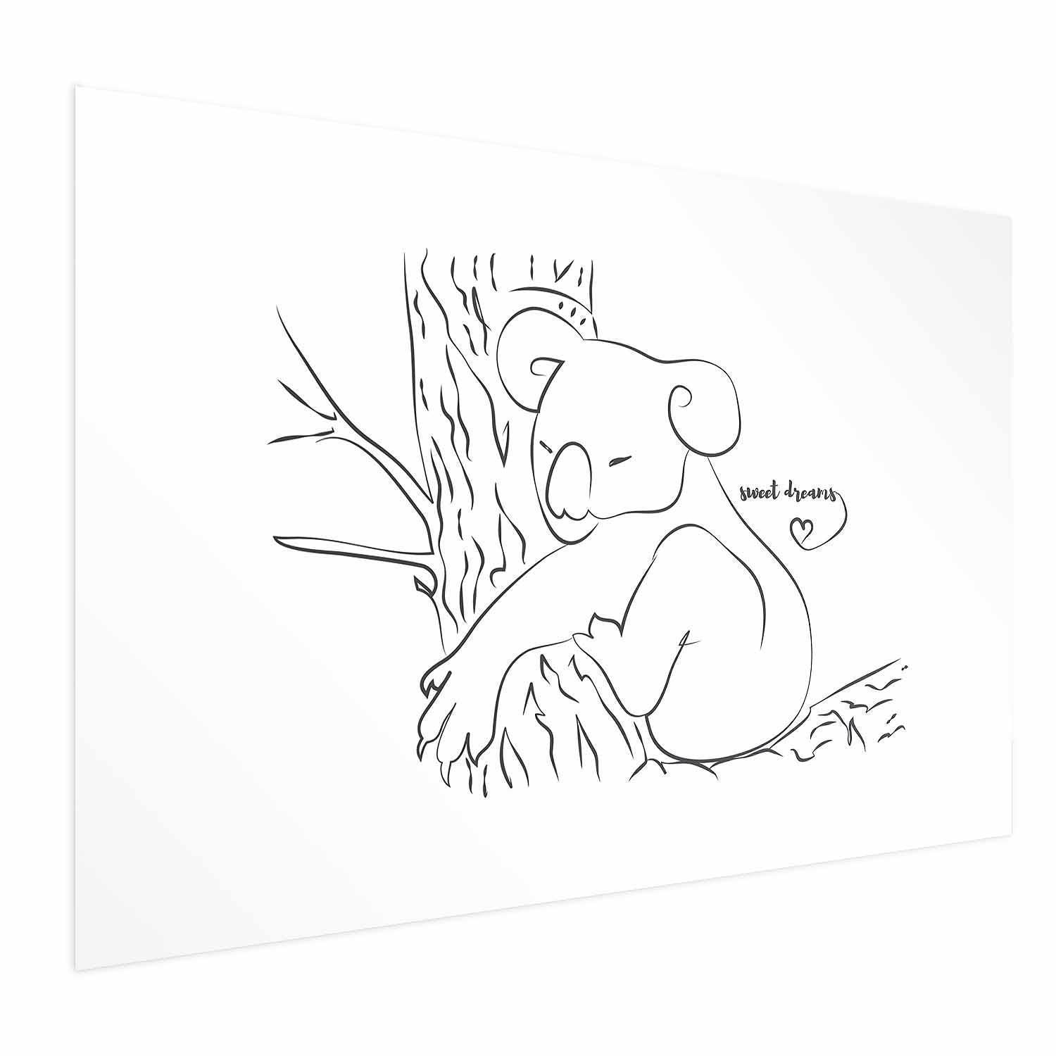 Poster - Sleeping Koala