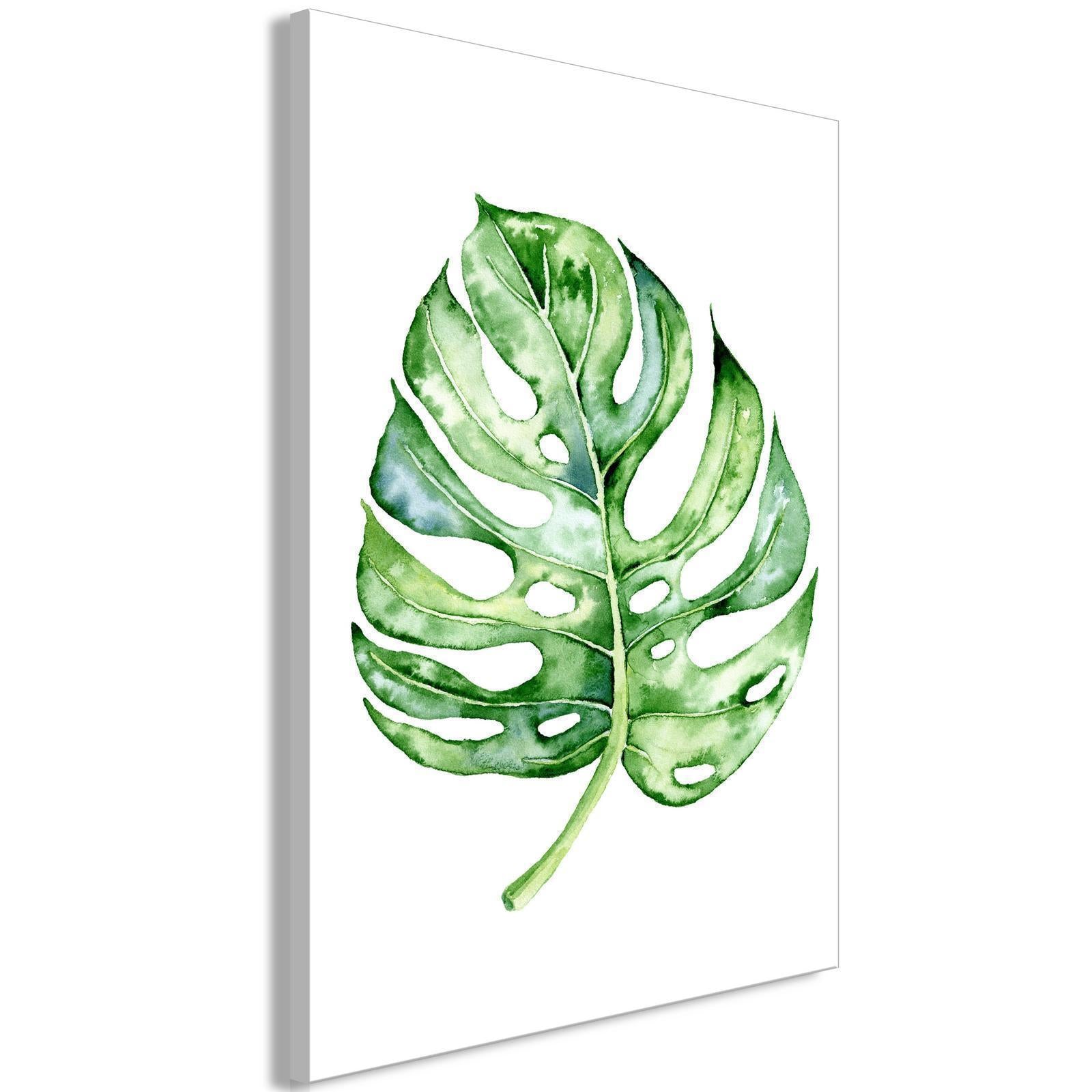 Tableau - Watercolor Monstera (1 Part) Vertical