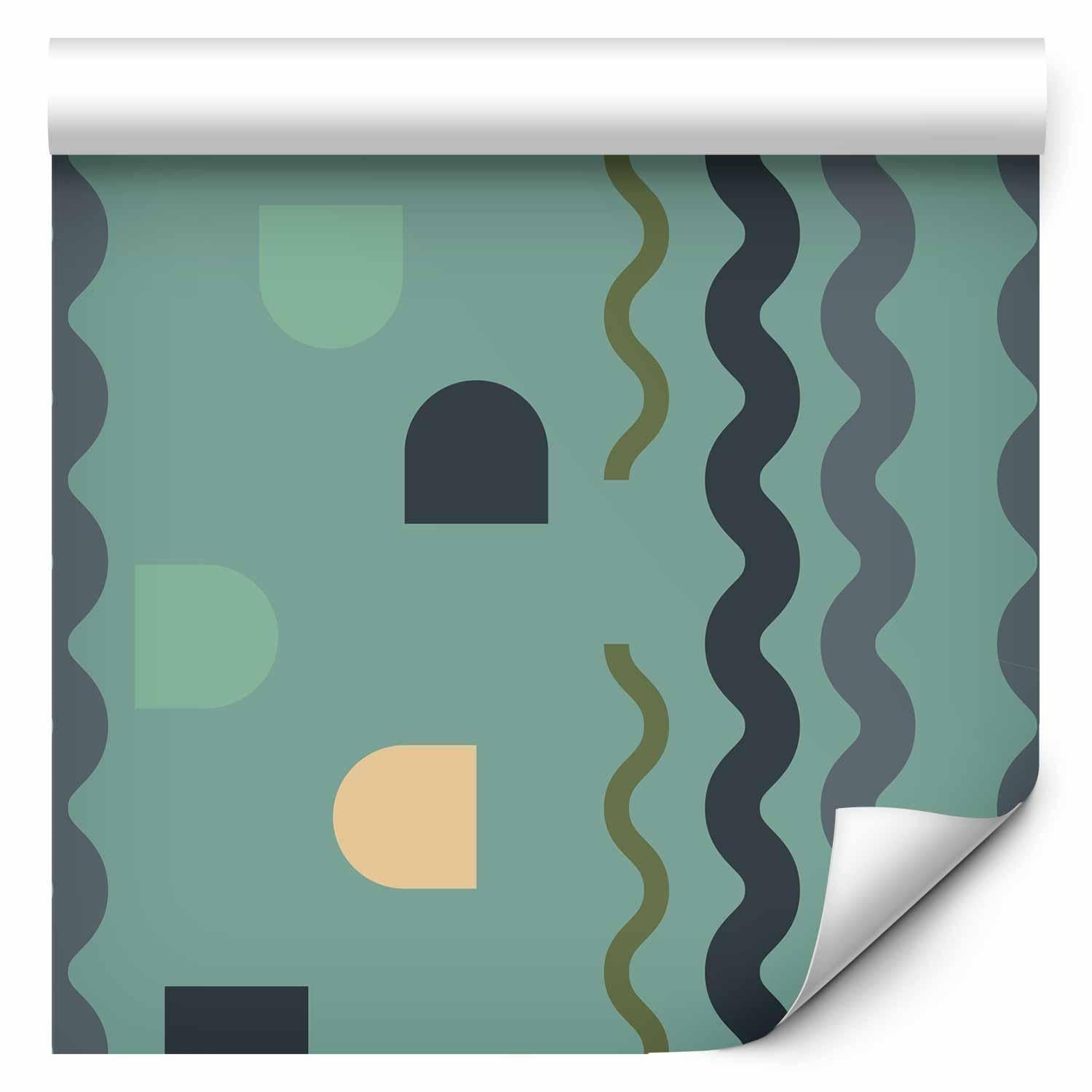 Tapisserie murale - Mint Wave