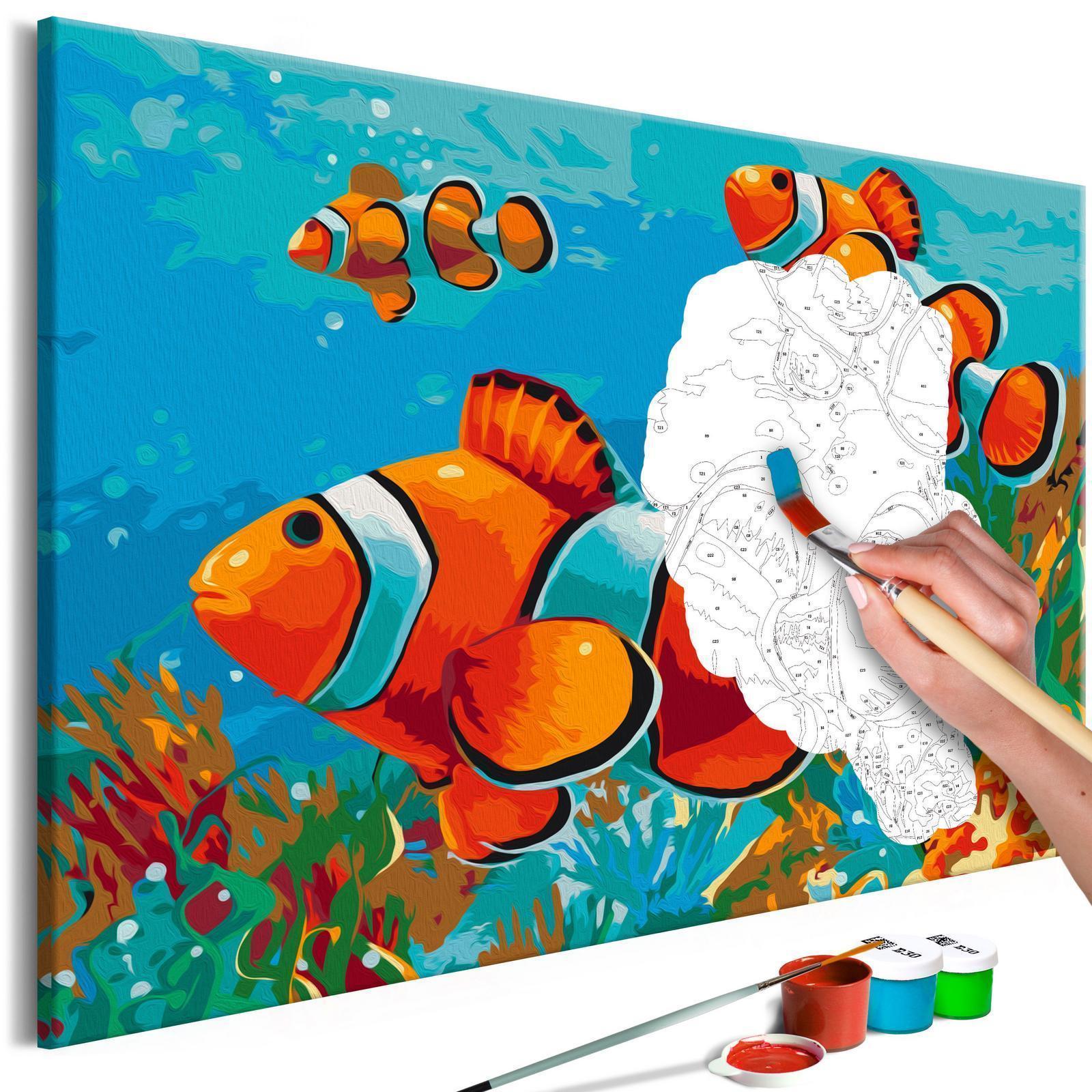 Peinture par numéros - Gold Fishes