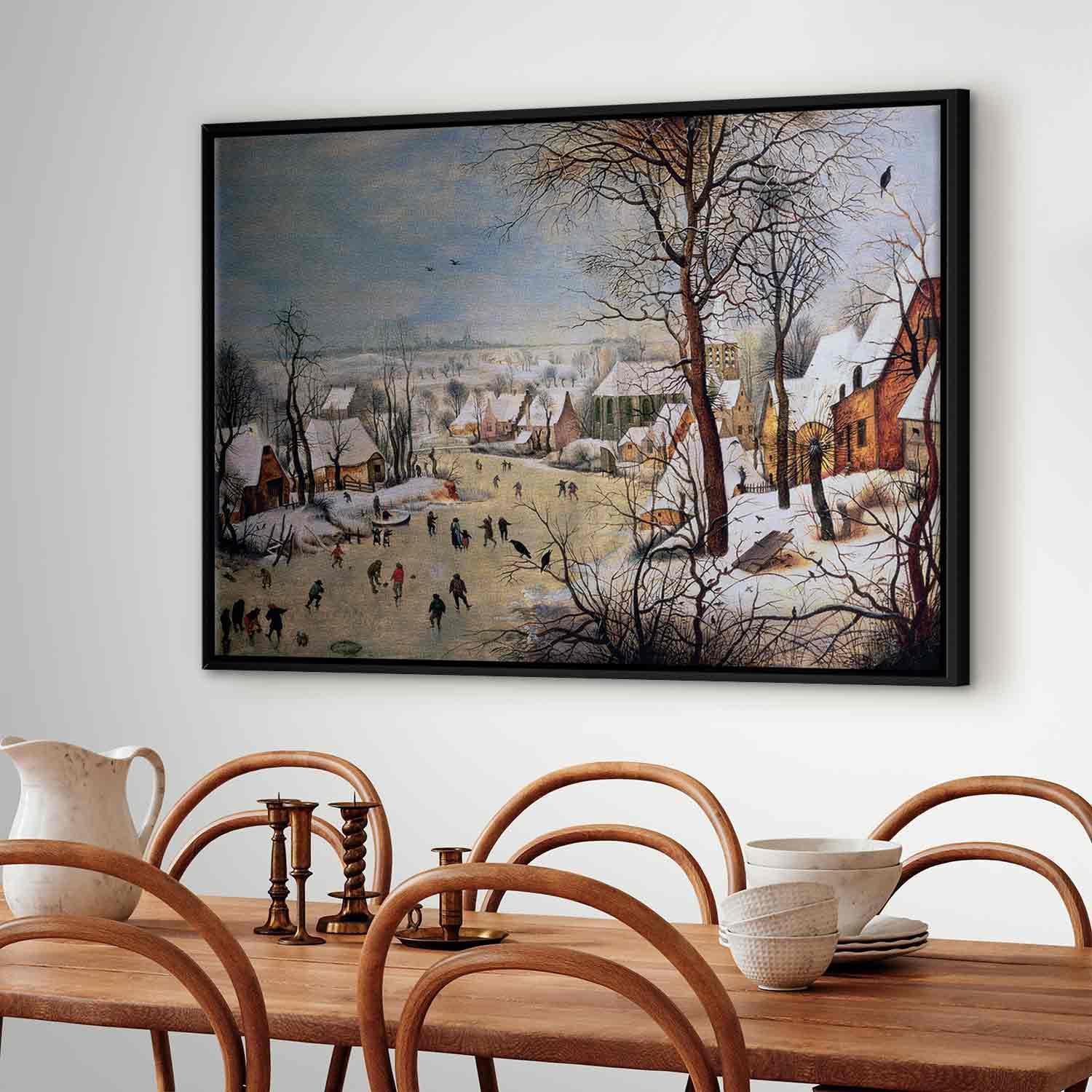 Tableau - Winter Landscape with Birdtrap (Pieter Bruegel the Elder)