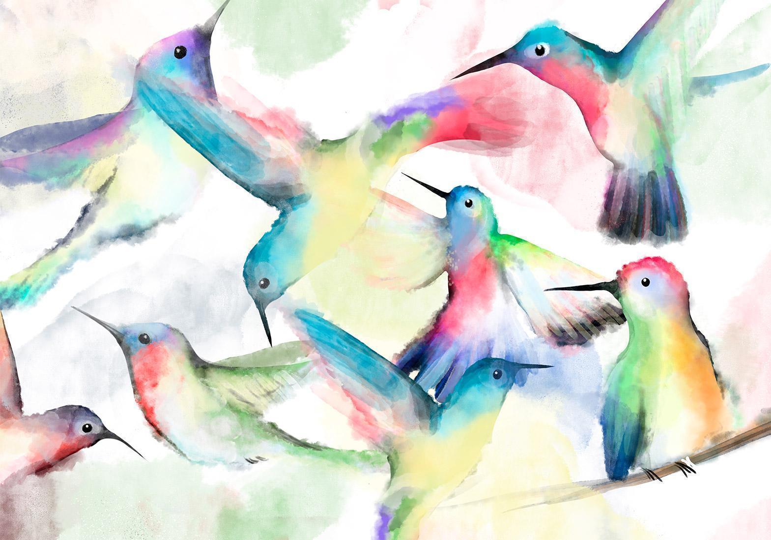 Papier peint - Watercolor Birds
