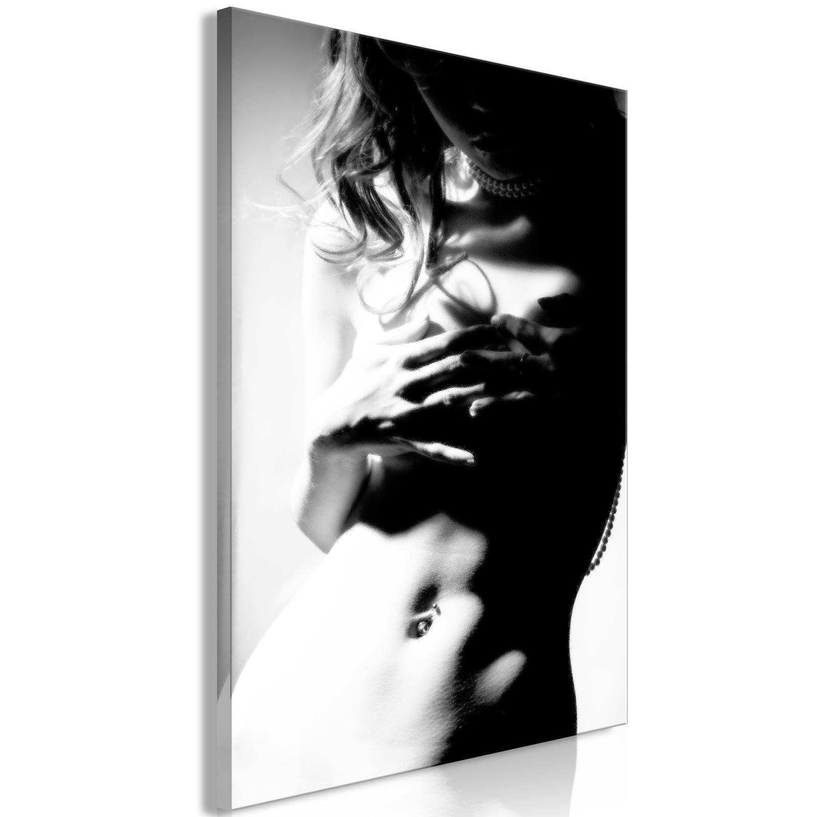 Tableau - Gentleness of Contrast (1-part) - Female Nude in Black and White