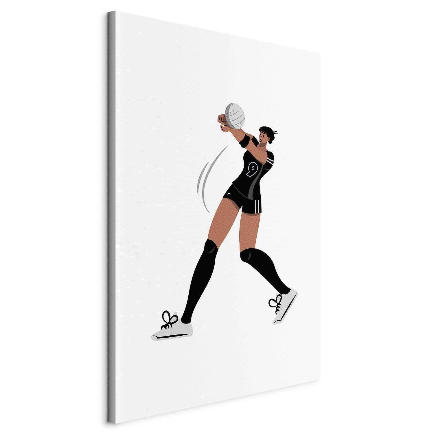 Tableau - Female Volleyball Player Illustration