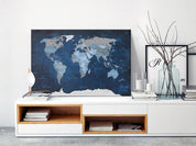 Tableau en liège - Dark Blue World