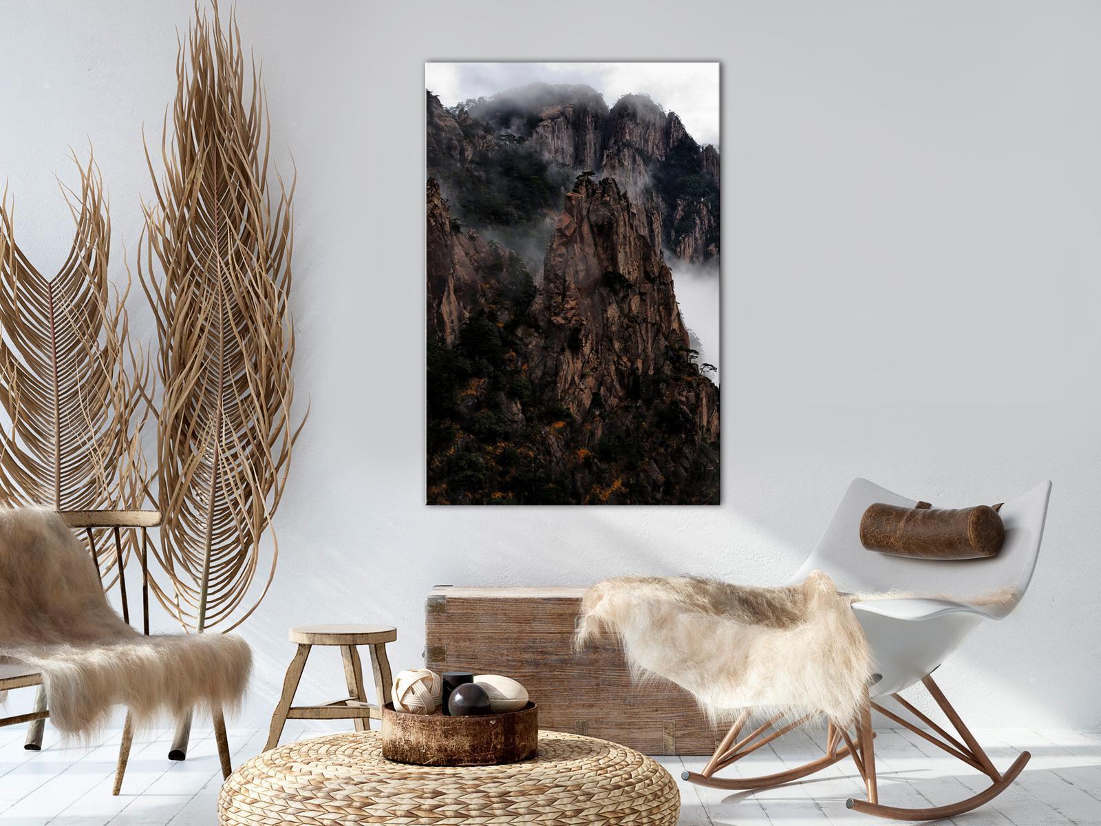 Tableau - Heart of Mountain Landscape (1-part) - Clouds Amid Rocks