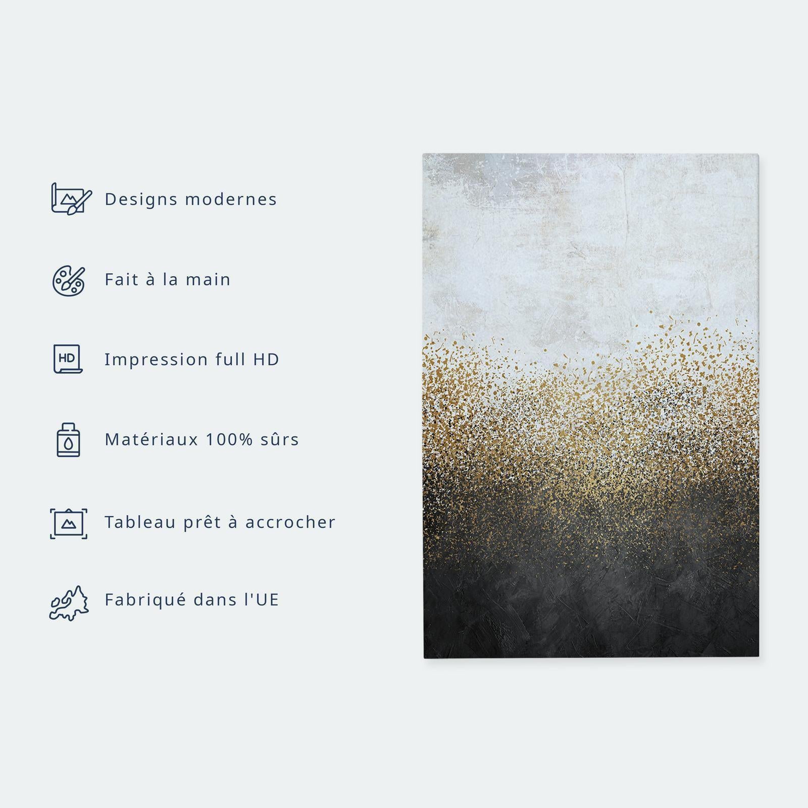 Tableau - Modern Dandelions (5 Parts) Beige Wide