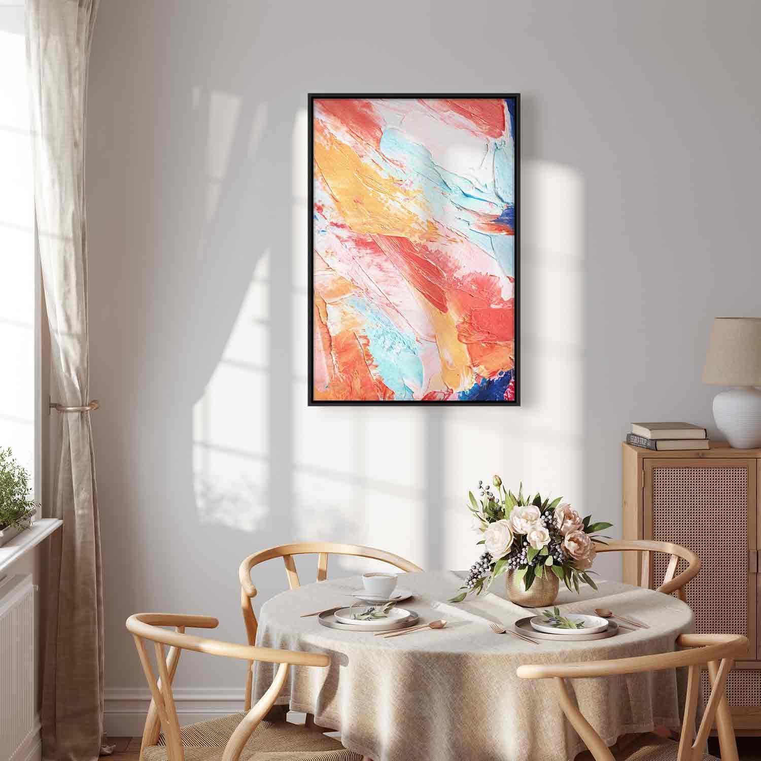 Tableau - Spring Shades - A Colorful Mix of Warm and Cool Tones on Canvas