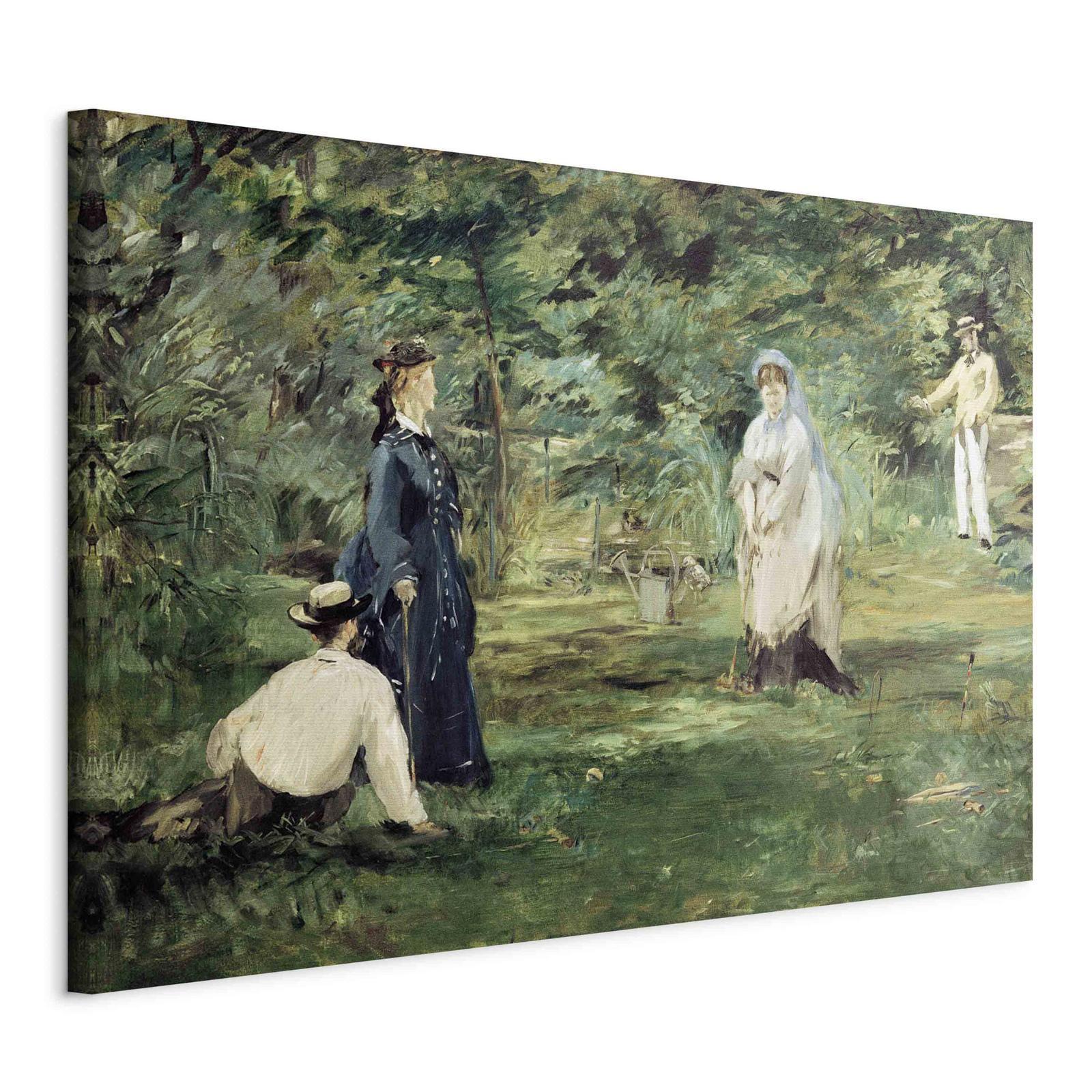 Tableau - La Partie de croquet à Paris (Edouard Manet)