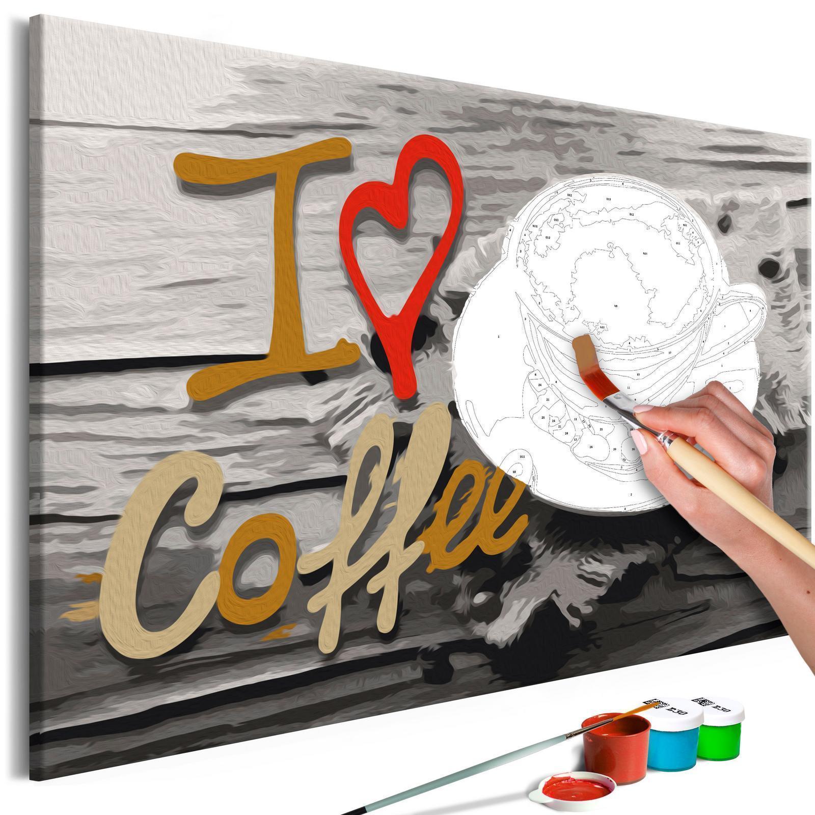 Peinture par numéros - I Love Coffee