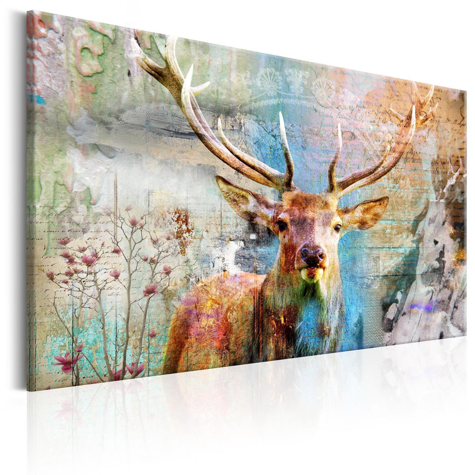 Tableau - Deer on Wood