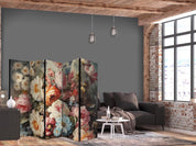 Paravent - Scent of Nature - Beautiful Garden Flowers in Pastel Colors