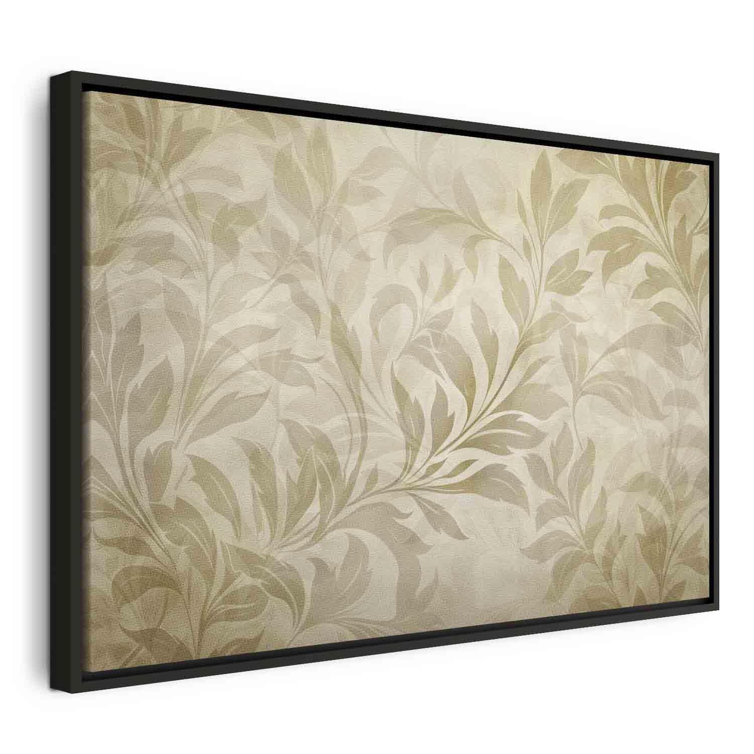 Tableau - Botanical Motif with Leaves and Vines in Sand Colors