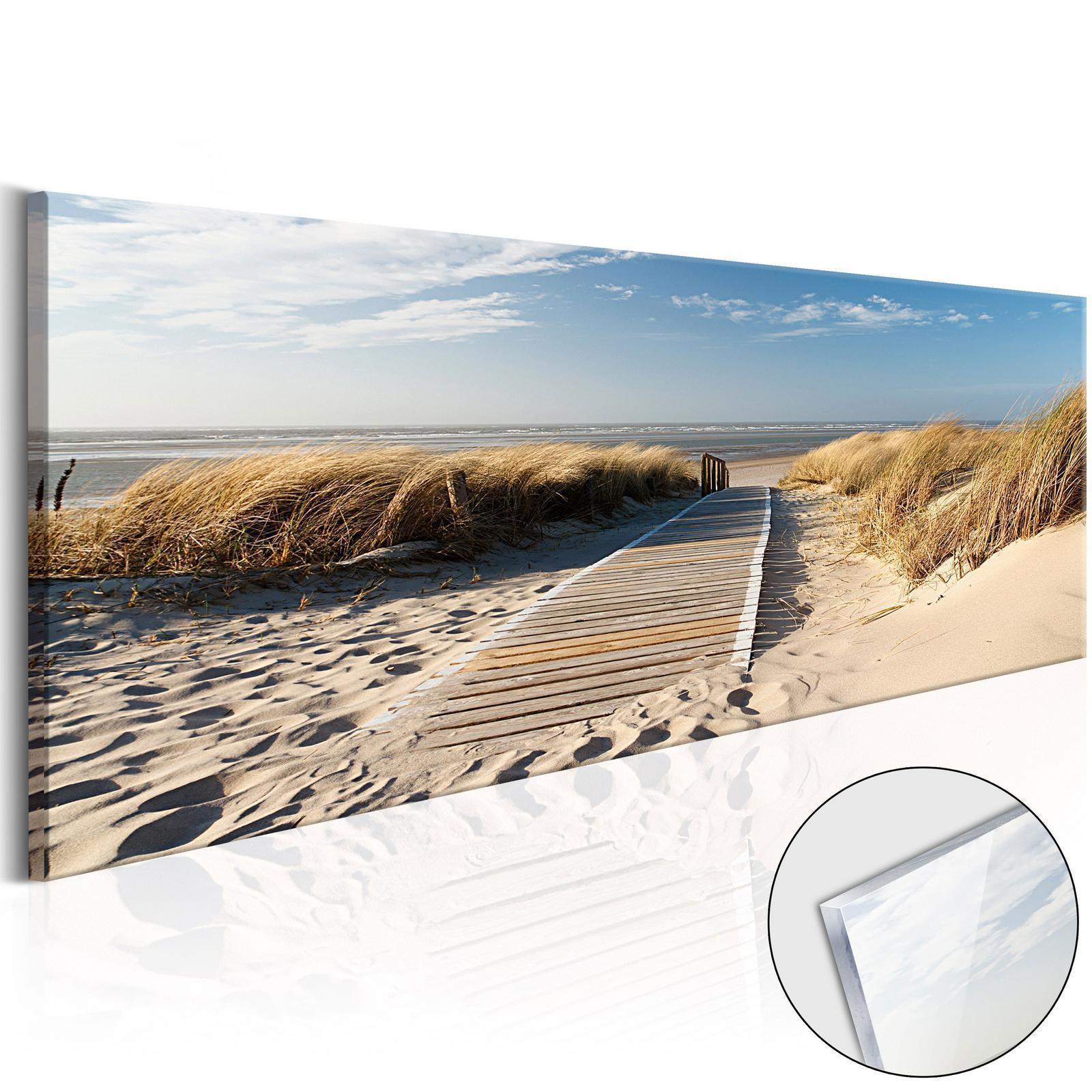 Tableau sur verre acrylique - Wild Beach